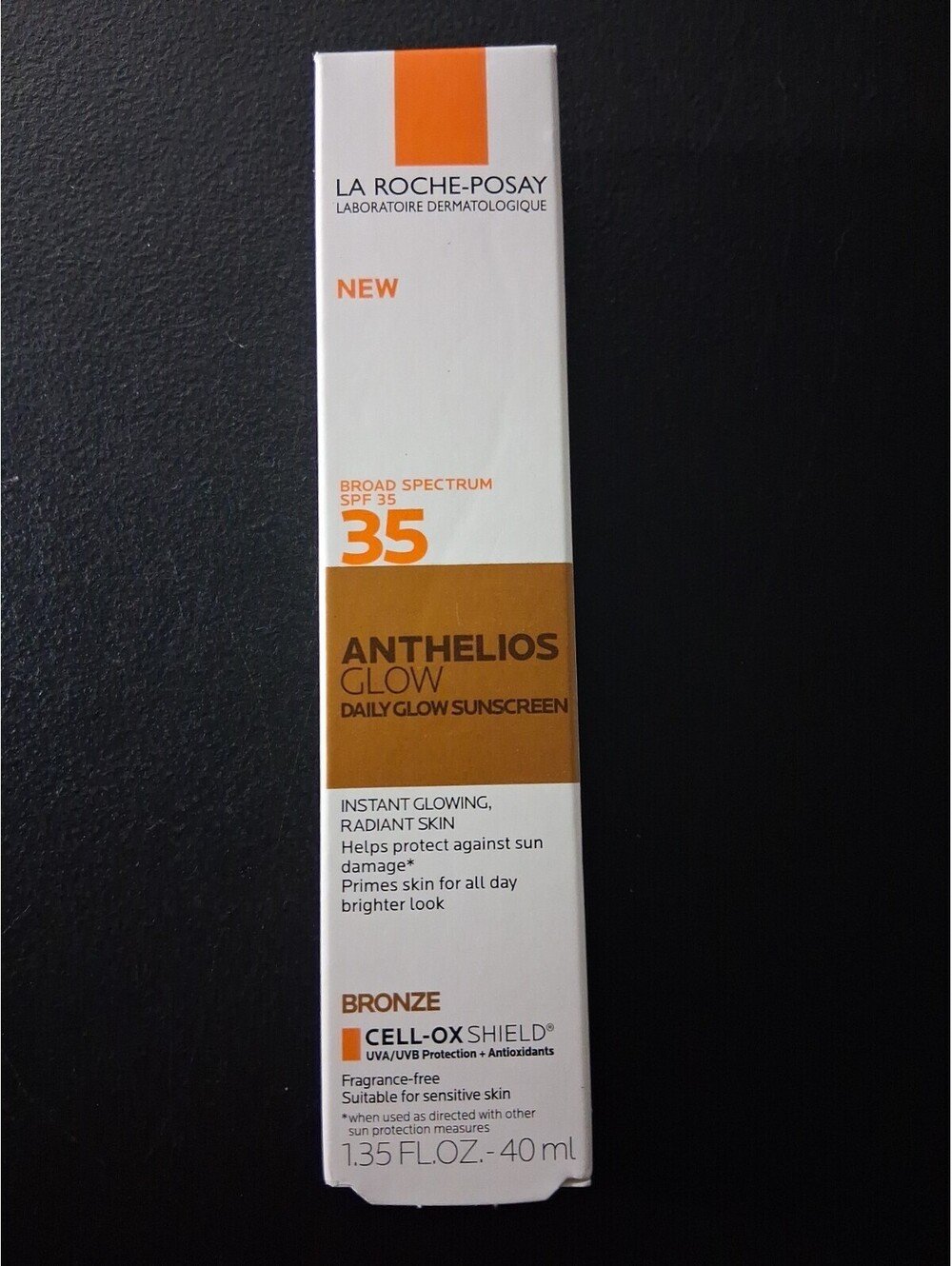 La Roche-Posay Anthelios Daily Glow Sunscreen SPF 35, Exp 11/27,   Bronze